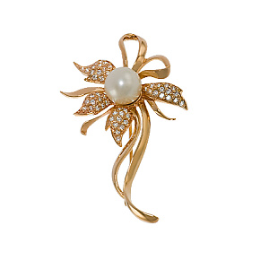 Золота брошка  (1-бр-47) фотографія