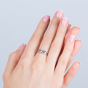 Золотое кольцо с бриллиантом (2б_к-229) фотография