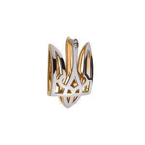 Золотий кулон з діамантом (4б_п-254) фотографія