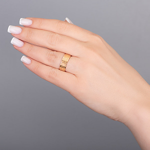 Золотое обручальное кольцо   (1б_к-324) фотография