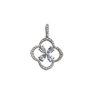 Золотой кулон с топазом (2б_п-078) фотография