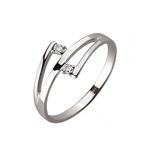 Золотое кольцо с бриллиантами (01-18751066) фотография