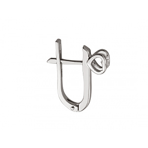 Золотые серьги с цирконием куб. (01-18989566) фотография