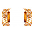 Золоті сережки з фіанітом (цирконієм куб.) 01-200388266 фотографія 1