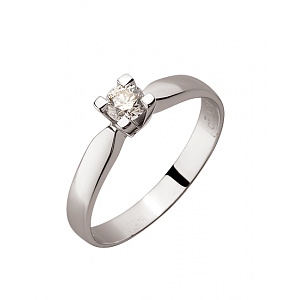 Золота каблучка з діамантом (01-200566866) фотографія