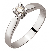 Золота каблучка з діамантом (01-200566866)