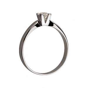 Золота каблучка з діамантом (01-200566866) фотографія