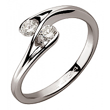 Золота каблучка з діамантами (01-200569566)