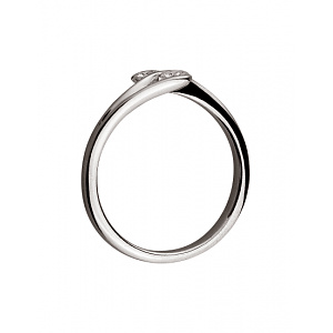 Золота каблучка з діамантами (01-200569566) фотографія