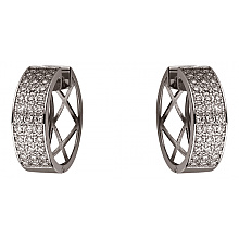 Золоті сережки з цирконієм куб. (01-200616866)