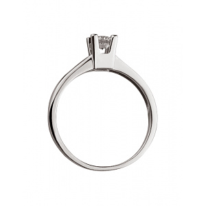 Золота каблучка з діамантом (01-200633366) фотографія