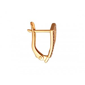 Золоті сережки з фіанітом (цирконієм куб.) (01-200841866) фотографія