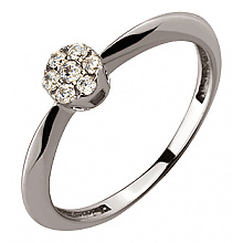 Золота каблучка з цирконієм куб. (01-19043367)