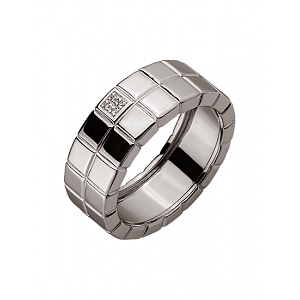 Золота обручка з діамантами (01-200276067) фотографія