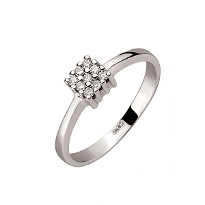 Золотое кольцо с бриллиантами (01-200428667) фотография