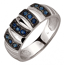 Золота каблучка з корундами (01-200867867)