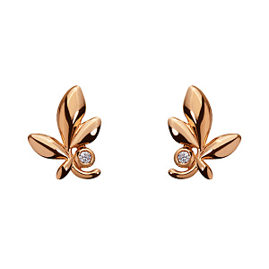 Золотые серьги с фианитами (1с-172) фотография