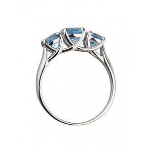 Золотое кольцо с топазами (01-18385368) фотография