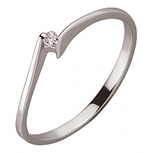 Золота каблучка з діамантом (01-200104768)