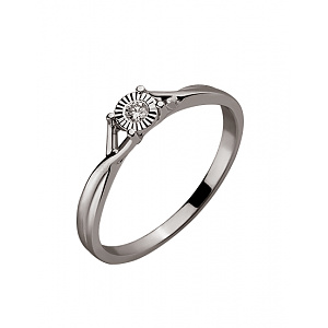 Золотое кольцо с бриллиантом (01-200343468) фотография