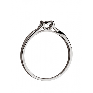 Золотое кольцо с бриллиантом (01-200343468) фотография