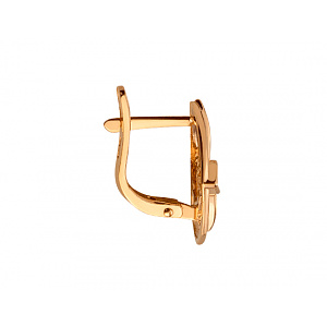 Золоті сережки з цирконієм куб. (01-200569568) фотографія