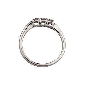 Золота каблучка з діамантами (01-200575968) фотографія