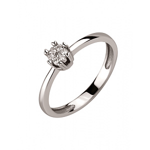 Золотое кольцо с бриллиантами (01-200602968) фотография