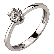 Золотое кольцо с бриллиантами (01-200602968)