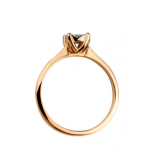 Золота каблучка з діамантами (01-200633368) фотографія