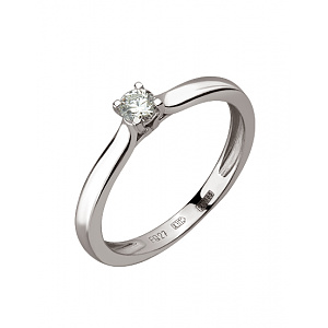 Золота каблучка з діамантом (01-200807568) фотографія