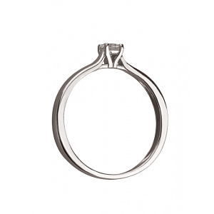 Золота каблучка з діамантом (01-200807568) фотографія