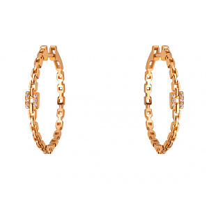 Золоті сережки з фіанітом (цирконієм куб.) (01-200816068) фотографія