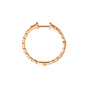 Золоті сережки з фіанітом (цирконієм куб.) (01-200816068) фотографія