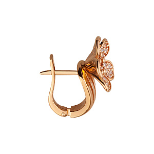 Золоті сережки з фіанітами (1б_с-132) фотографія