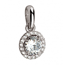 Золотий кулон з фіанітами (кубічним цирконієм) (2б_п-275)