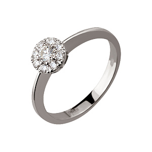 Золота каблучка з діамантами (2б_к-149) фотографія