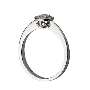 Золота каблучка з діамантами (2б_к-149) фотографія