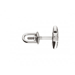 Золотые серьги с цирконием куб. (01-18375469) фотография