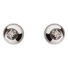 Золоті сережки з цирконієм куб. (01-19043369)