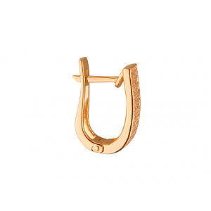 Золоті сережки з цирконієм куб. (01-19333969) фотографія