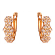 Золоті сережки з фіанітом (цирконієм куб.) 01-200034169 фотографія 1