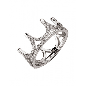 Золотое кольцо с цирконием куб. (01-200462069) фотография