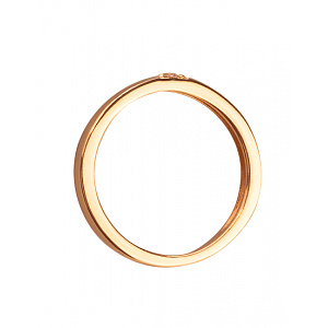 Золота каблучка з діамантом (01-200510769) фотографія