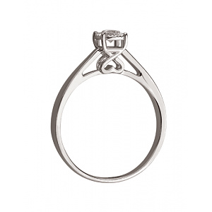 Золота каблучка з діамантом (01-200542669) фотографія