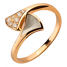 Золотое  кольцо с бриллиантами (01-200569569)