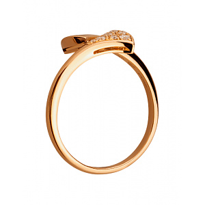 Золотое  кольцо с бриллиантами (01-200569569) фотография