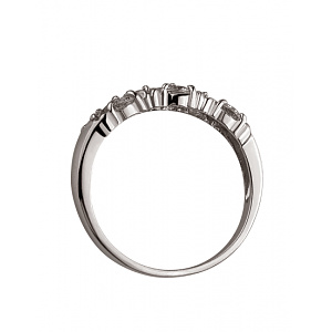 Золота каблучка з цирконієм куб. (01-200606469) фотографія