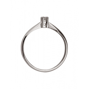 Золота каблучка з діамантом (01-200755469) фотографія