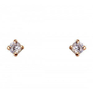 Золотые серьги с фианитами (1б_с-156) фотография